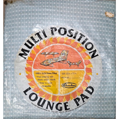 Outdoor chaise lounge pad - vg,