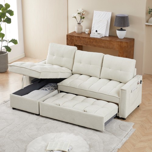 Shaped reclining sofa - 71.3",