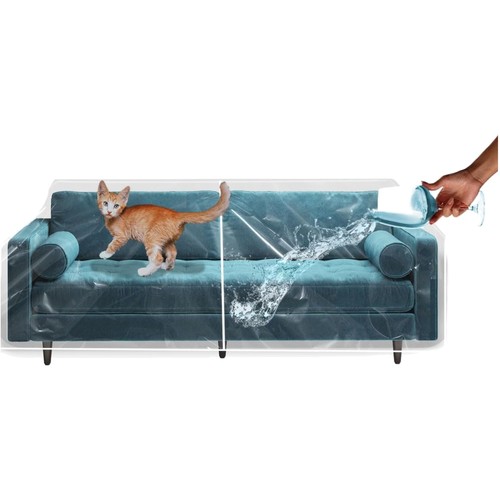 Durable clear vinyl couch - clear,