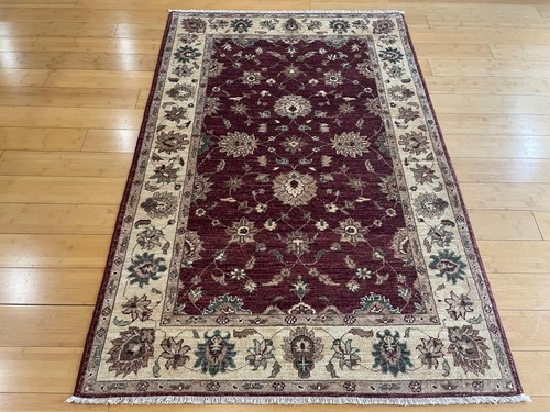 Hand knotted afghan area - afghan,